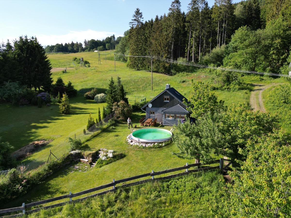 Ferienhaeuschen Blessberg Villa Schalkau Dış mekan fotoğraf