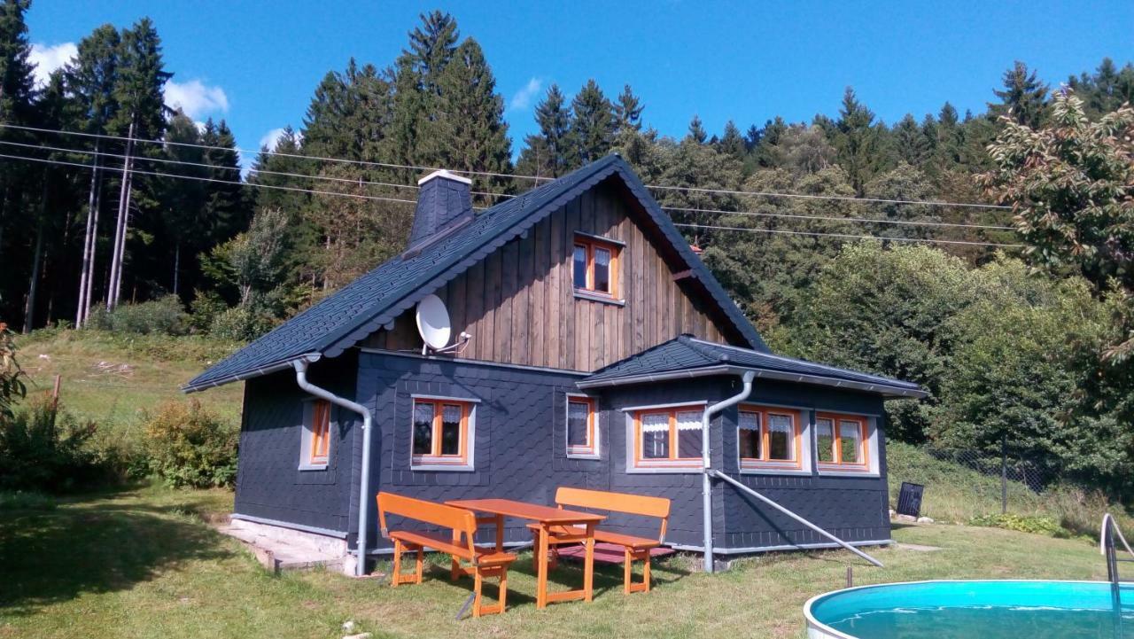 Ferienhaeuschen Blessberg Villa Schalkau Dış mekan fotoğraf